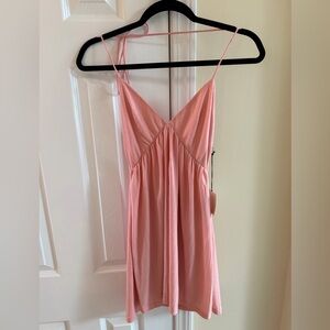 superdown Pink Spaghetti-Strap Mini Dress